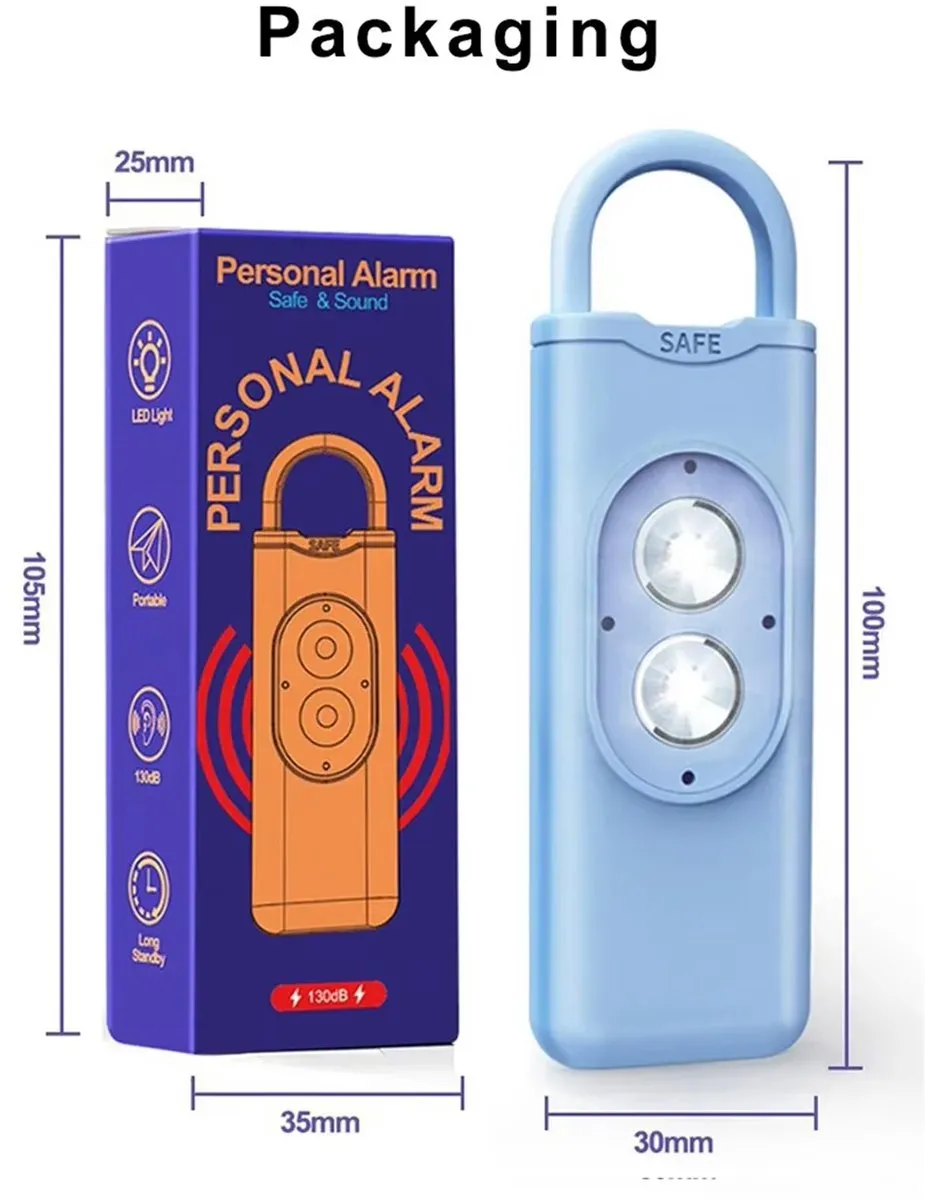 RedParrot Sleutelhanger Alarm - Anti Wolf - Zwart