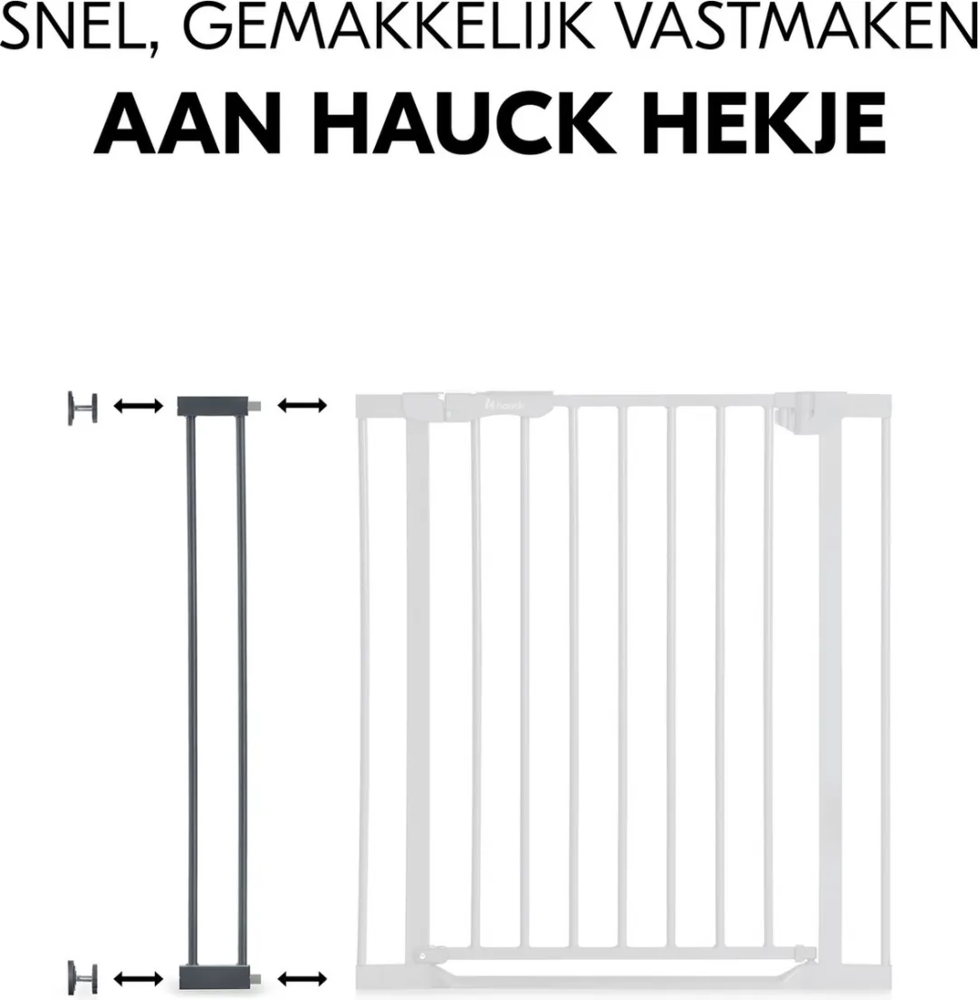 Hauck Safety Gate Verlengstuk 9cm - Dark Grey