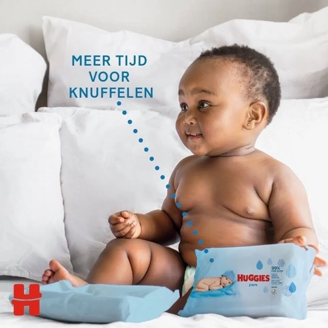 Huggies Pure Billendoekjes 1120 Stuks - 20x56