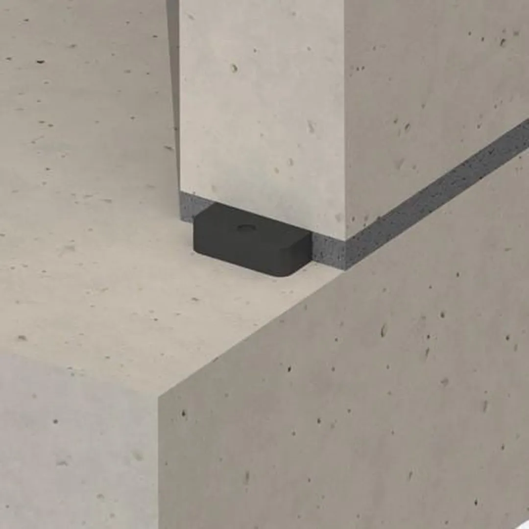 GB Hogedrukplaat ABS 70x70x10mm - Zwart - 48 Wiggen