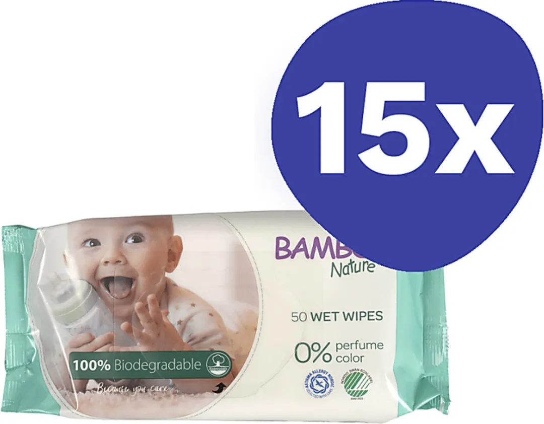 BAMBO Nature Biologisch Afbreekbare Doekjes 700 Stuks