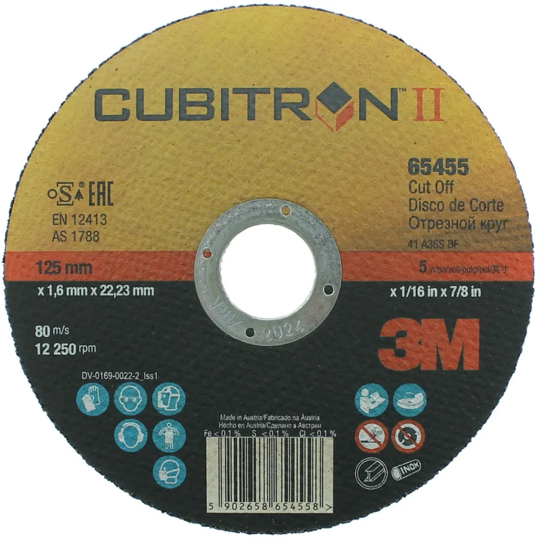 3M Cubitron II Slijpschijf 125mm Metaal - 22,23mm As