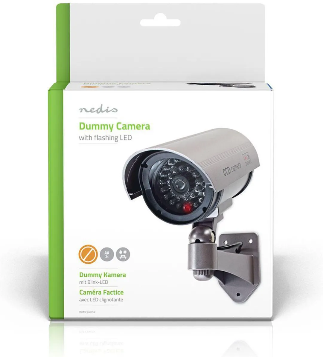 Nedis Dummy Beveiligingscamera IP44 - Grijs