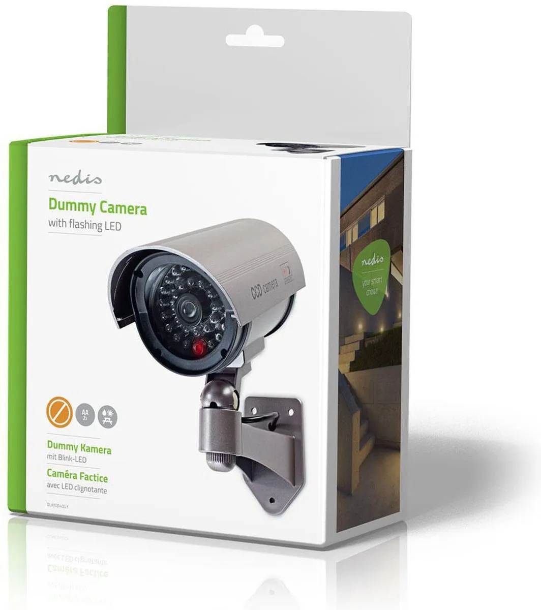 Nedis Dummy Beveiligingscamera IP44 - Grijs