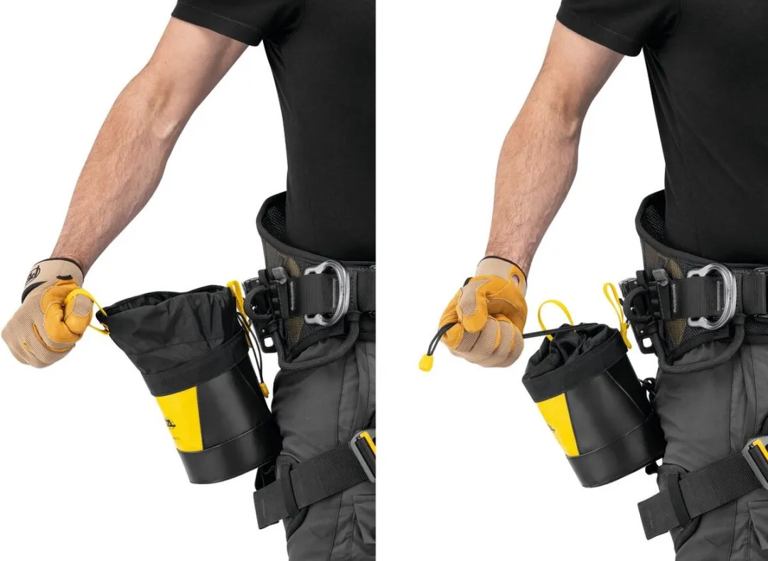 Petzl Toolbag S047BA02 - 6 Liter - Zwart/Geel