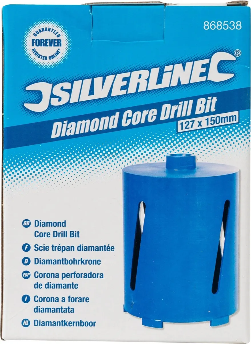 Silverline Diamant Kernboor 127mm x 150mm - Veiligheidskoppeling