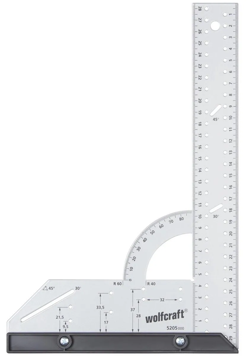 Wolfcraft Winkelhaak 300mm Metaal