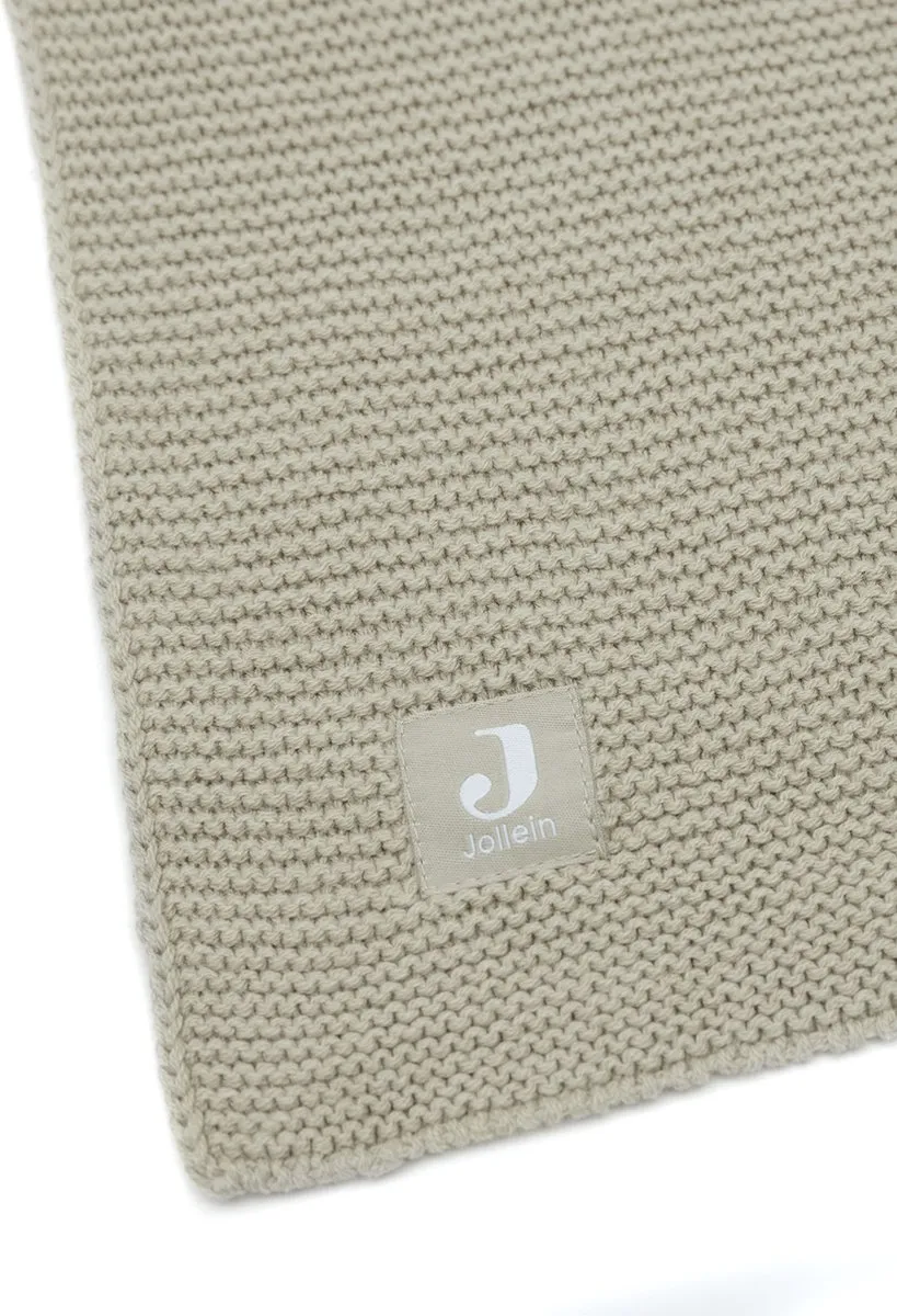 Jollein Deken Ledikant Basic Knit 100x150cm - Olive Green