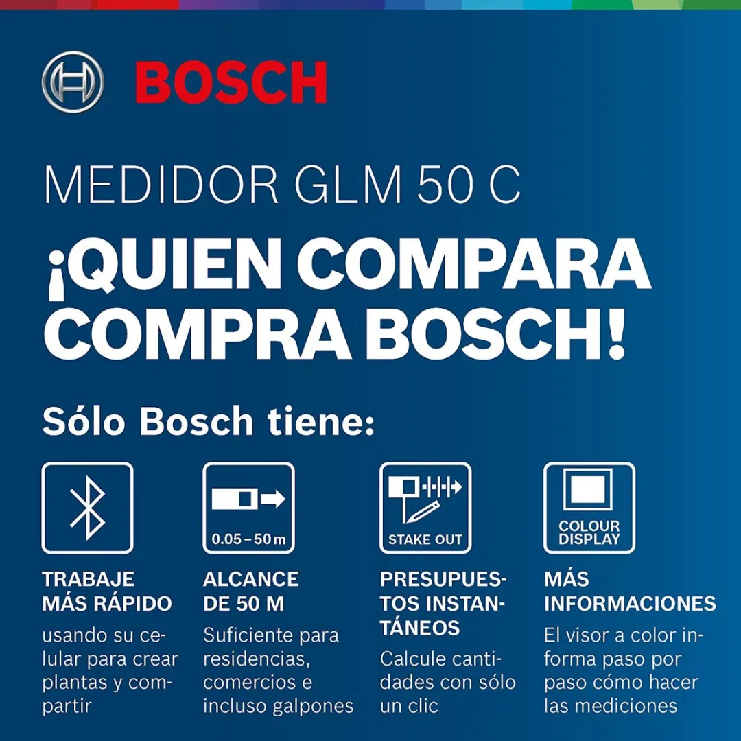 Bosch Professional GLM 50 C Afstandsmeter - Kleurendisplay