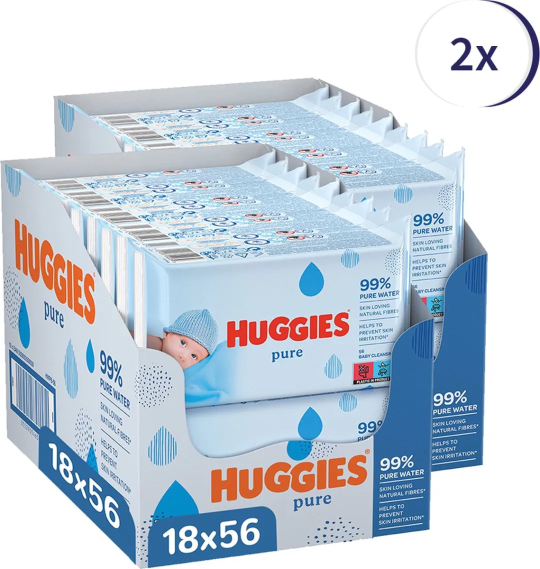 Huggies - Pure - Billendoekjes - 2016 babydoekjes - 36 x 56