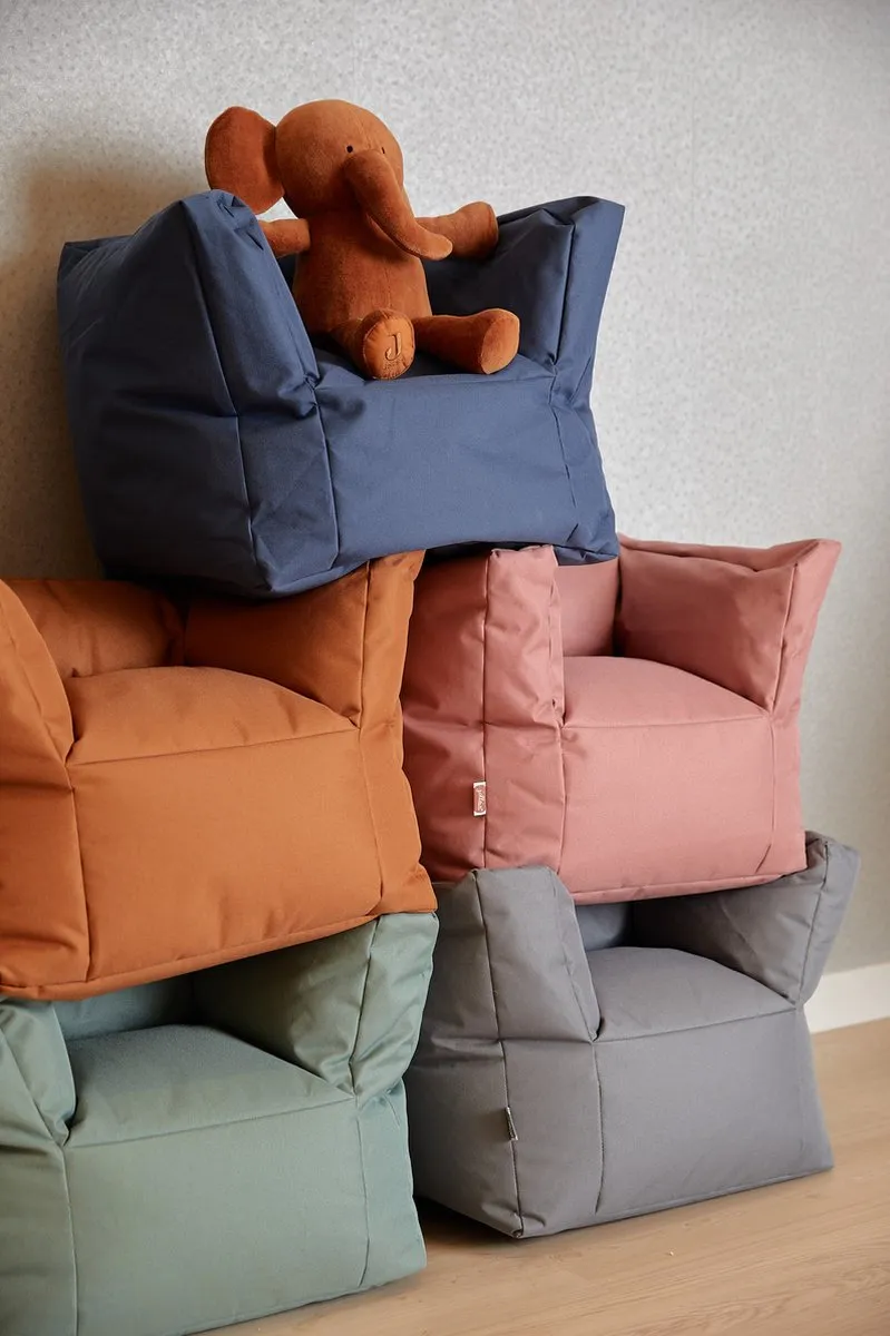 Jollein - Kinderfauteuil (Mellow Pink) - Kinder Zitzak - 1 t/m 4 jaar - 46x110cm