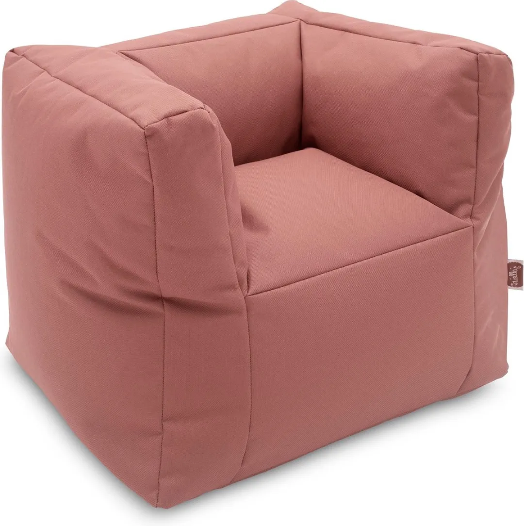 Jollein - Kinderfauteuil (Mellow Pink) - Kinder Zitzak - 1 t/m 4 jaar - 46x110cm