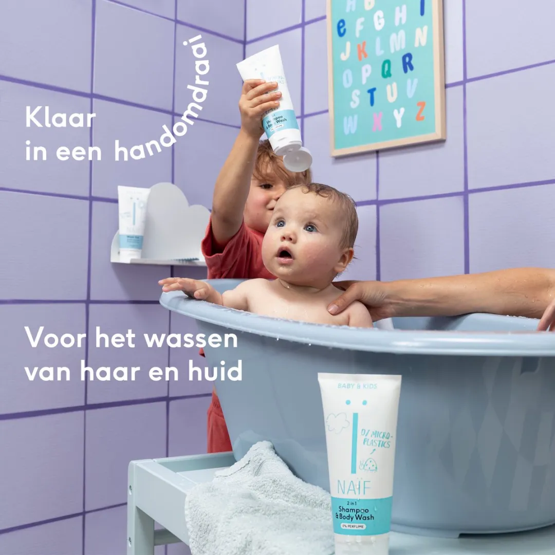 Naïf 2-in-1 Shampoo & Body Wash - 1000ml (2x500ml)