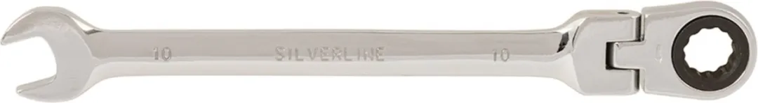 Silverline Steek-/ringratelsleutel 10mm Flexibel