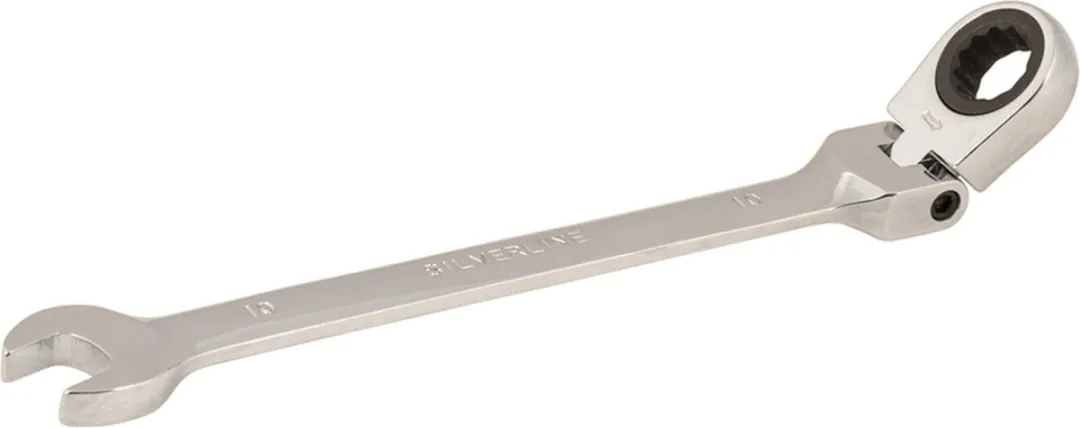 Silverline Steek-/ringratelsleutel 10mm Flexibel