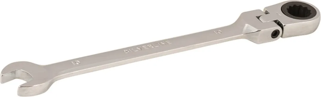 Silverline Steek-/ringratelsleutel 10mm Flexibel