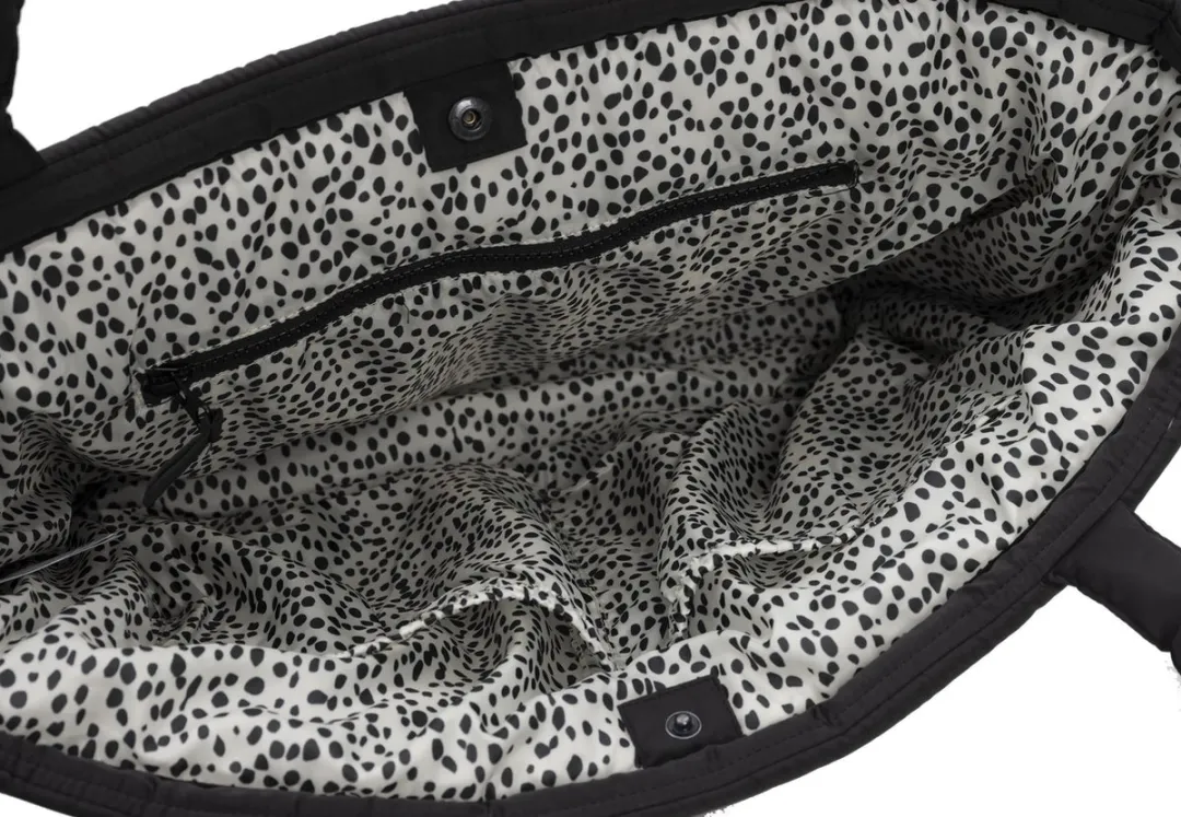 Jollein Luiertas Puffed Mombag - 40x35x16cm - Zwart