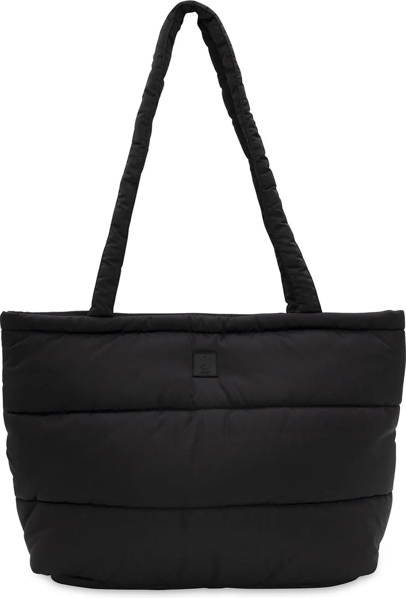 Jollein Luiertas Puffed Mombag - 40x35x16cm - Zwart