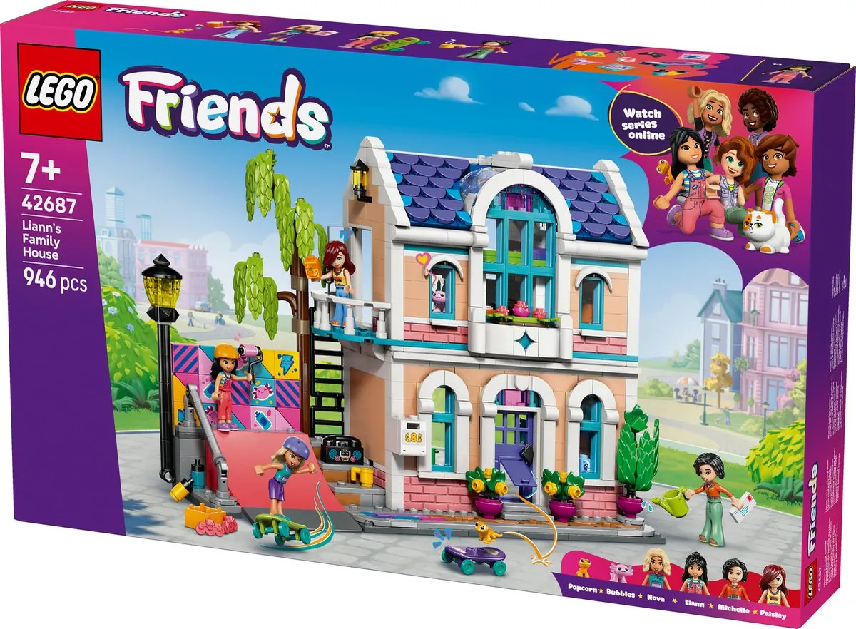 LEGO Friends Lianns Huis Bouwset - 4 Minifiguren - 2 Stuks - Multicolor