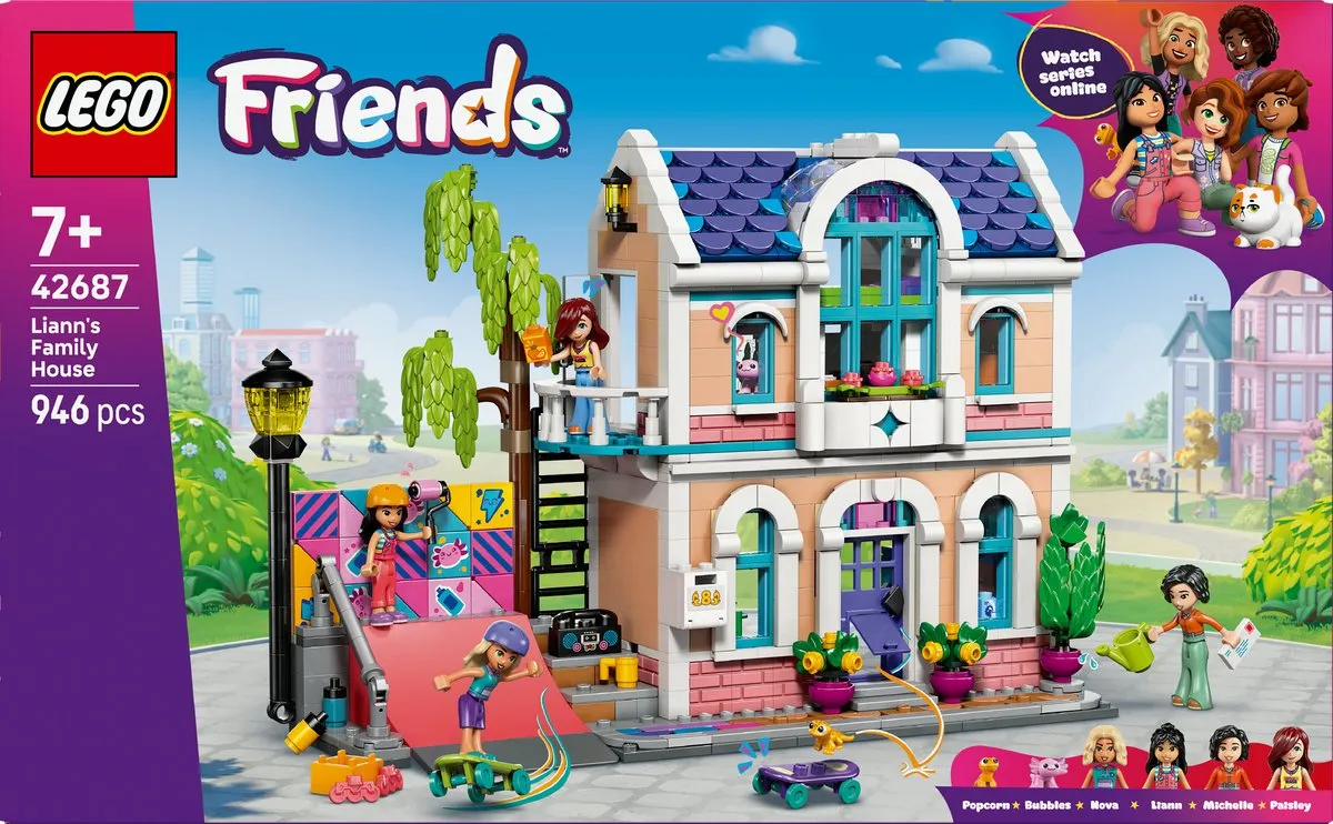 LEGO Friends Lianns Huis Bouwset - 4 Minifiguren - 2 Stuks - Multicolor