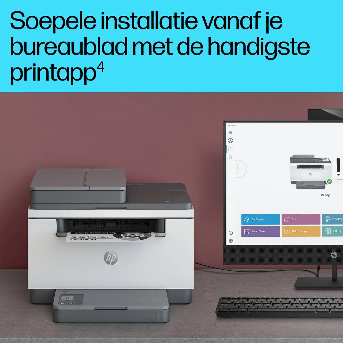 HP LaserJet M234SDN Multifunctionele Laserprinter - 150 Vel - Wit
