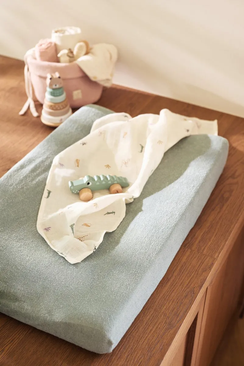 Jollein Aankleedkussenhoes Badstof 50x70cm - Sea Green