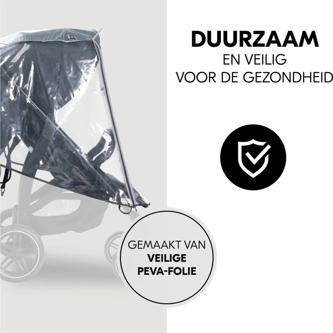 Hauck Raincover Regenhoes voor Buggy - Transparant