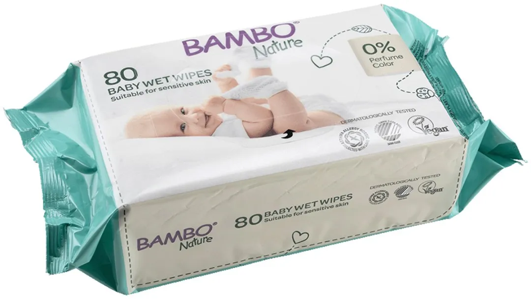 BAMBO Nature Billendoekjes 80 Stuks - Kleurstofvrij