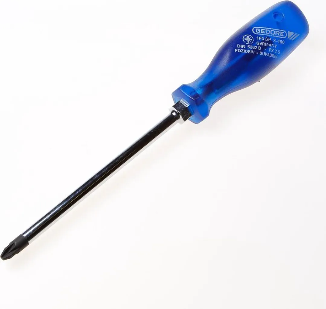 Gedore Zeskantschroevendraaier PZ/PH Blauw 1604899