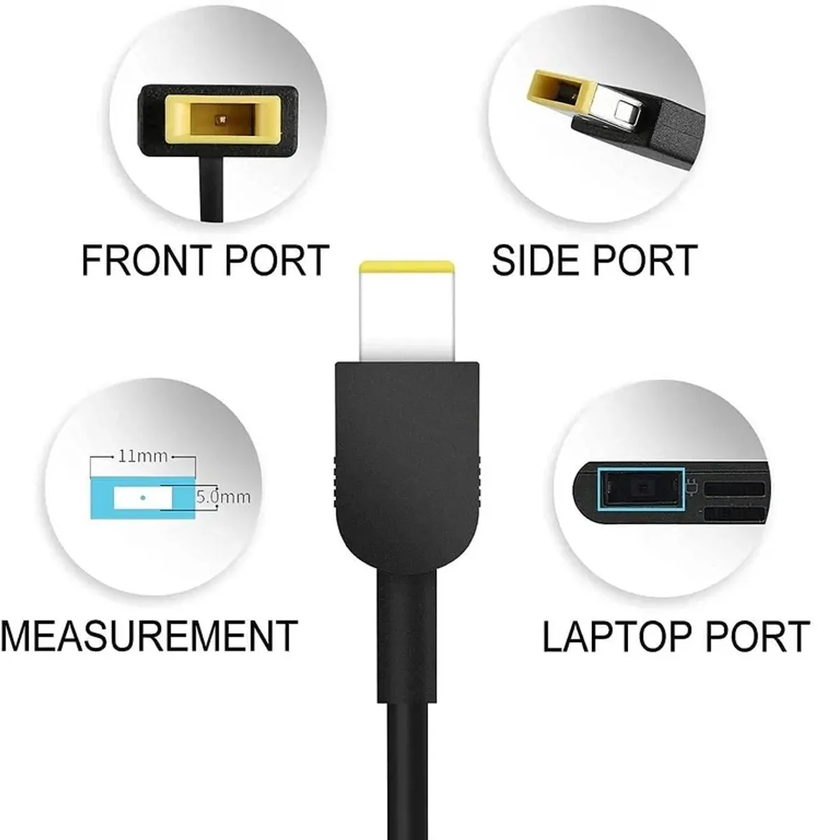 Lenovo LV-Lenovo90W Square 90W Adapter - Zwart