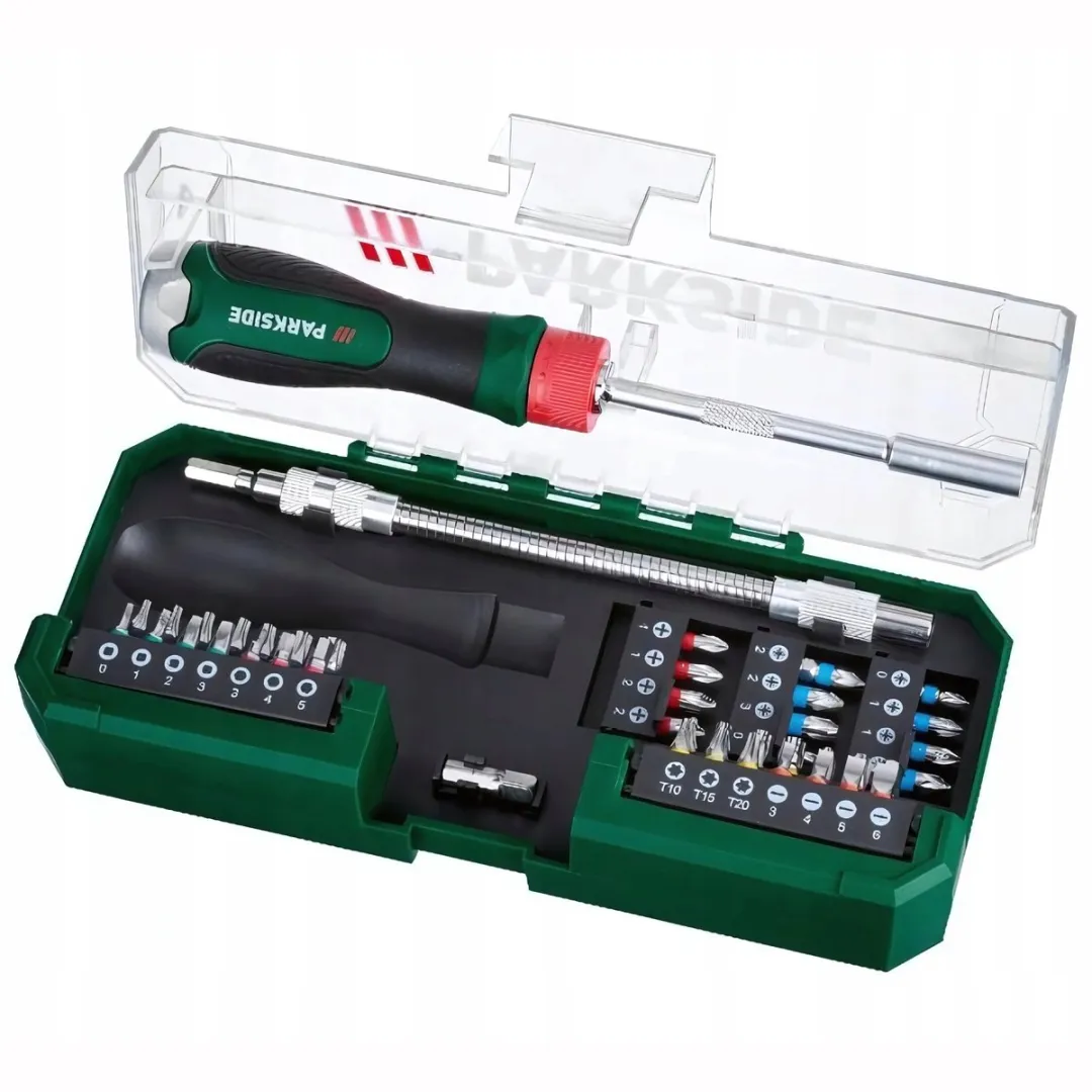 Parkside Bitset 43-delig met ratel - 25mm bits