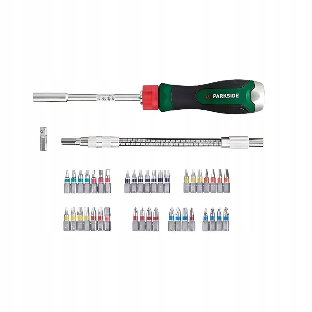 Parkside Bitset 43-delig met ratel - 25mm bits