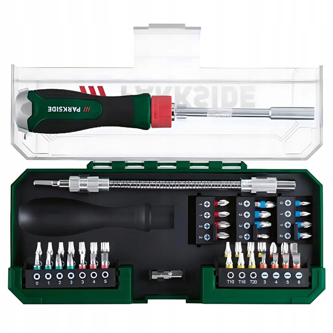 Parkside Bitset 43-delig met ratel - 25mm bits