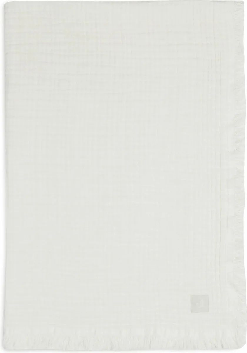 Jollein Baby Deken Ledikant 120x120cm Muslin Fringe - Ivory