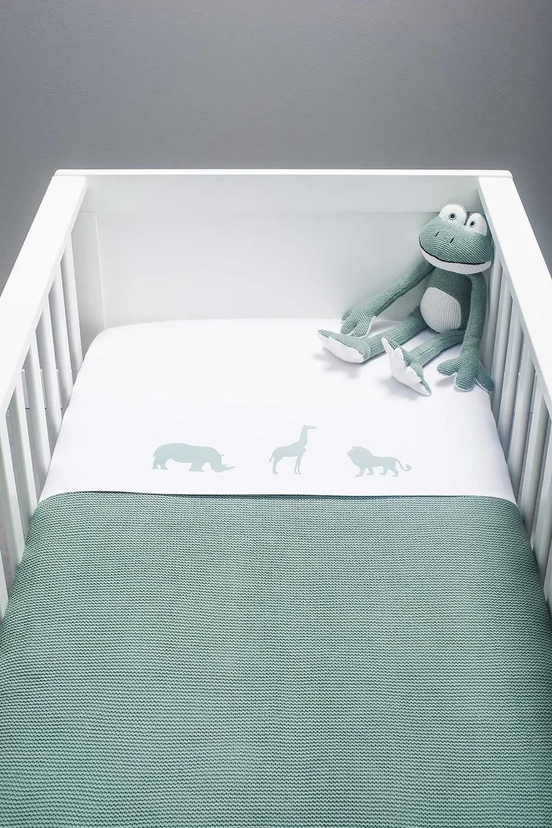 Jollein Wiegdeken Basic Knit 75x100cm - Forest Green