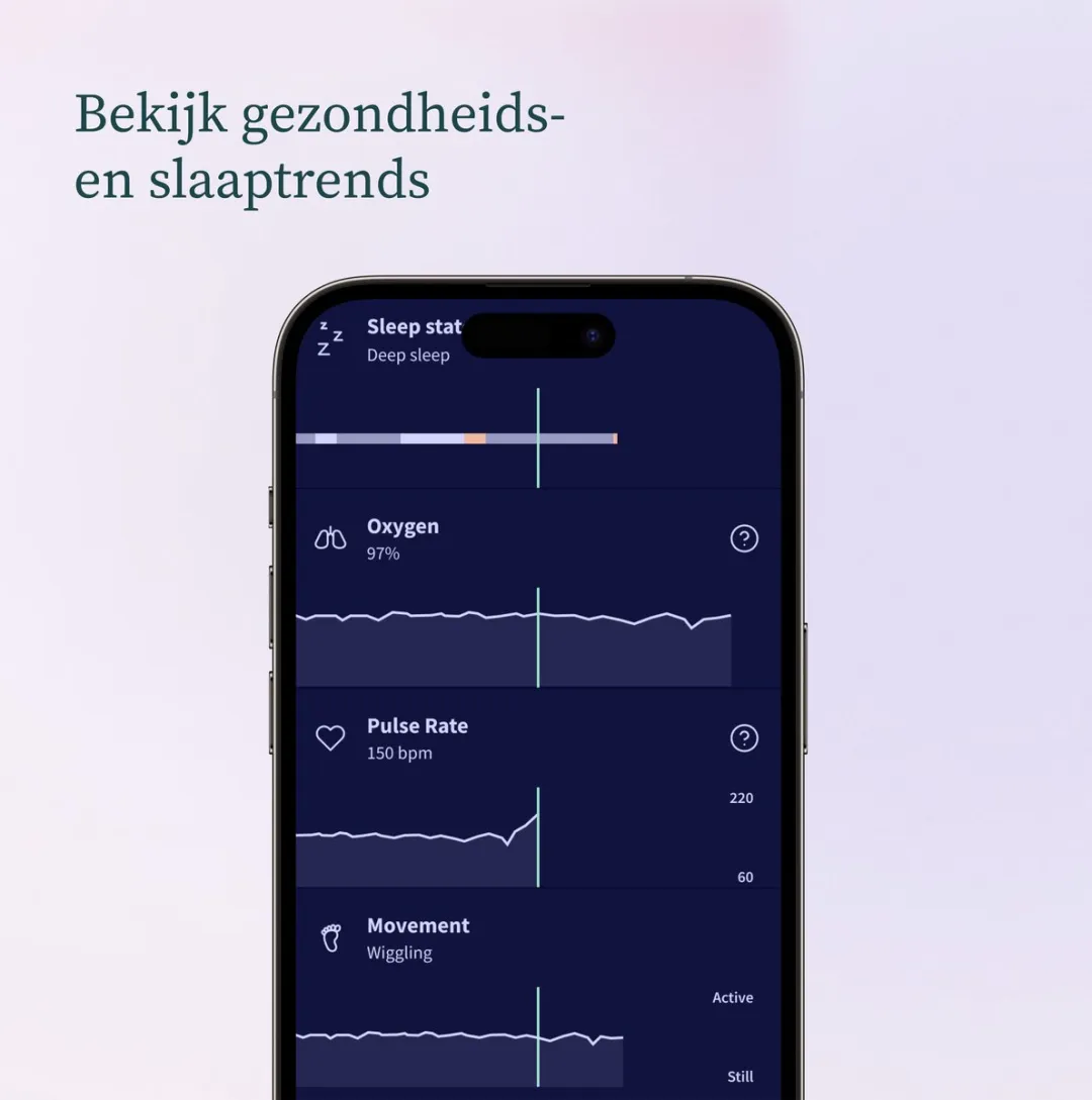 Owlet Dream Sock - Medisch gecertificeerde slimme babyfoon met live hartslag-, zuurstof- en gezondheidsmeldingen - Munt