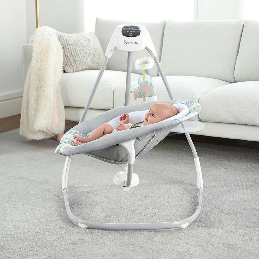 Bright Starts Comfort Cradling Babyschommel Everston - Grijs