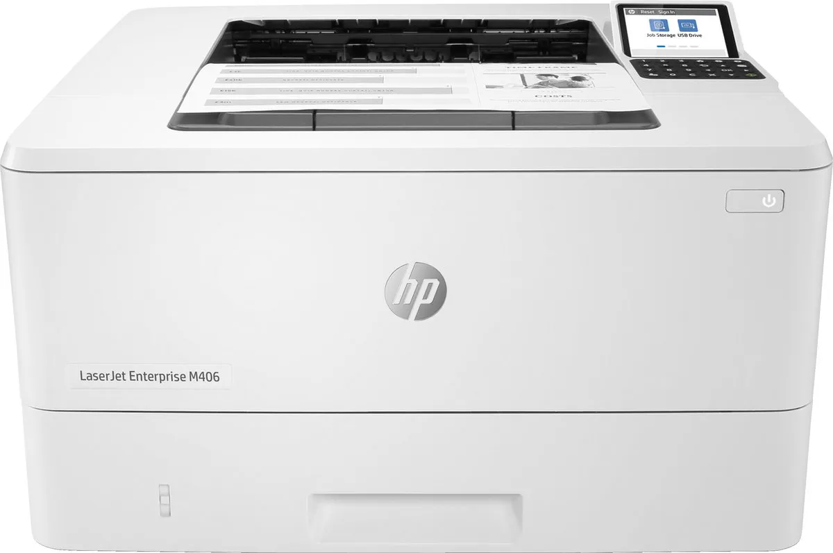 HP LaserJet Enterprise M406DN - 500 Vel - WIT