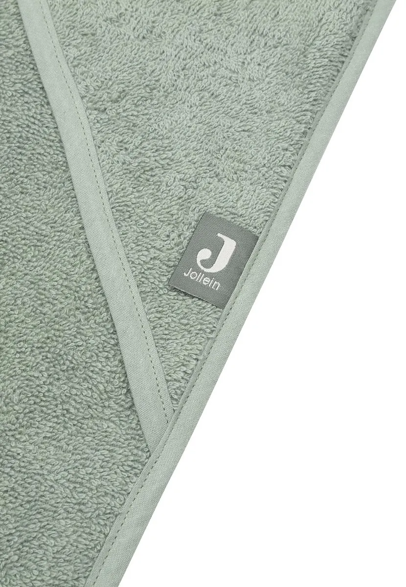 Jollein Badcape Badstof 100x100cm - Baby Handdoek Ash Green