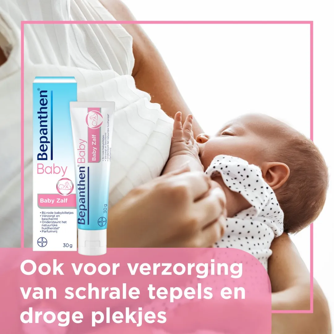 ​Bepanthen Baby Zalf 30 gram | Beschermt en Verzorgt de Kwetsbare Babyhuid | Ondersteunt Natuurlijk Huidherstel | Vrij van Parfum en Conserveermiddelen ​