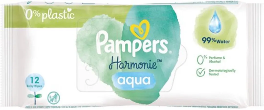 Pampers Harmonie Aqua Billendoekjes - 144 Stuks