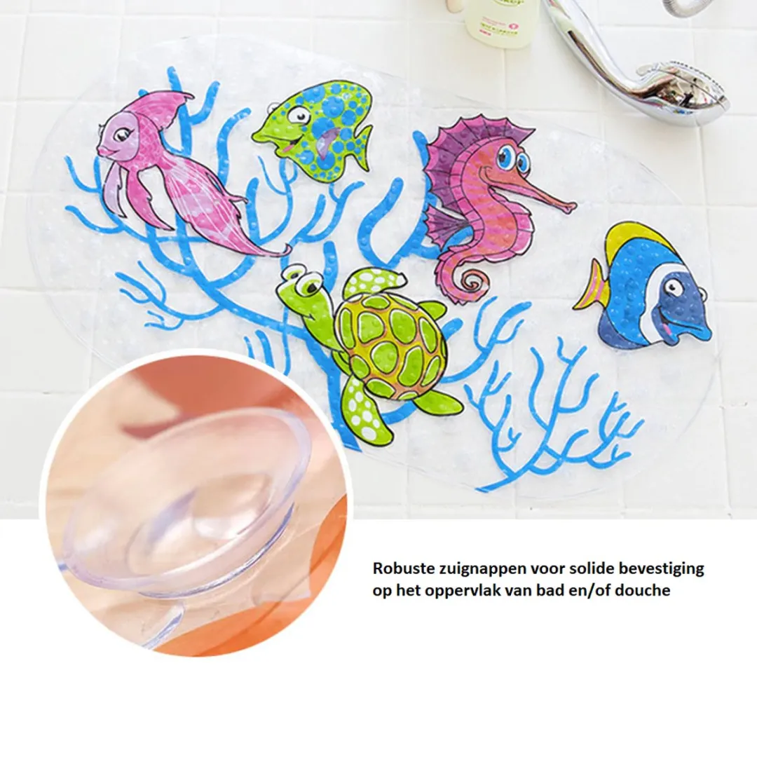 VinkToys Antislip Badmatje Koraalvissen 69x39cm