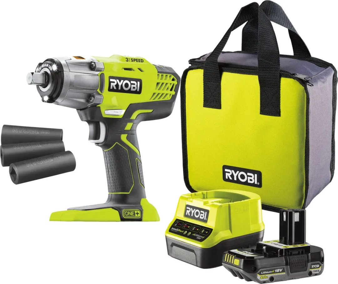 Ryobi ONE+ R18IW3-120S3 Slagmoersleutel 18V - 3 standen - 2900 O/min