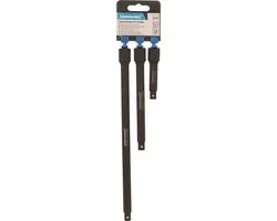 Silverline 3-delige Verlengstukkenset 3/8" 75/150/250mm