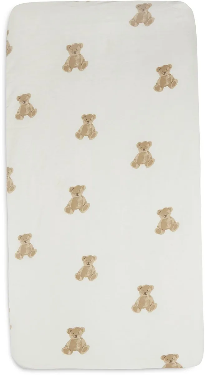 Jollein Baby Hoeslaken Jersey 70/75x140/150cm Teddy Bear