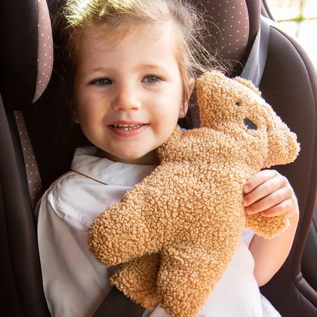 Childhome Veiligheidsgordel Teddy Bruin - Zacht Gordelkussen - Universeel