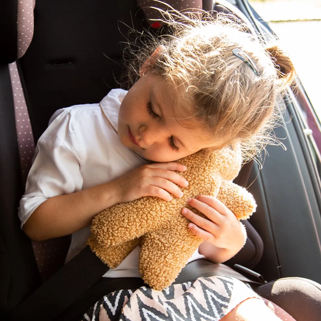 Childhome Veiligheidsgordel Teddy Bruin - Zacht Gordelkussen - Universeel