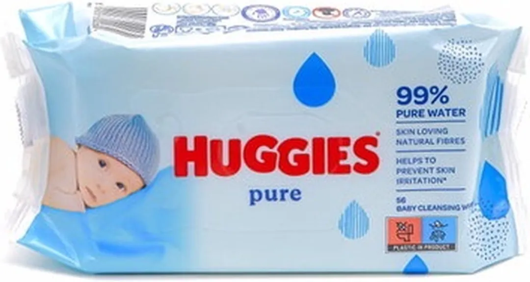 Huggies - Billendoekjes - Pure - Tegen Huidirritaties - 56 Babydoekjes - Voordeelverpakking - 6 stuks