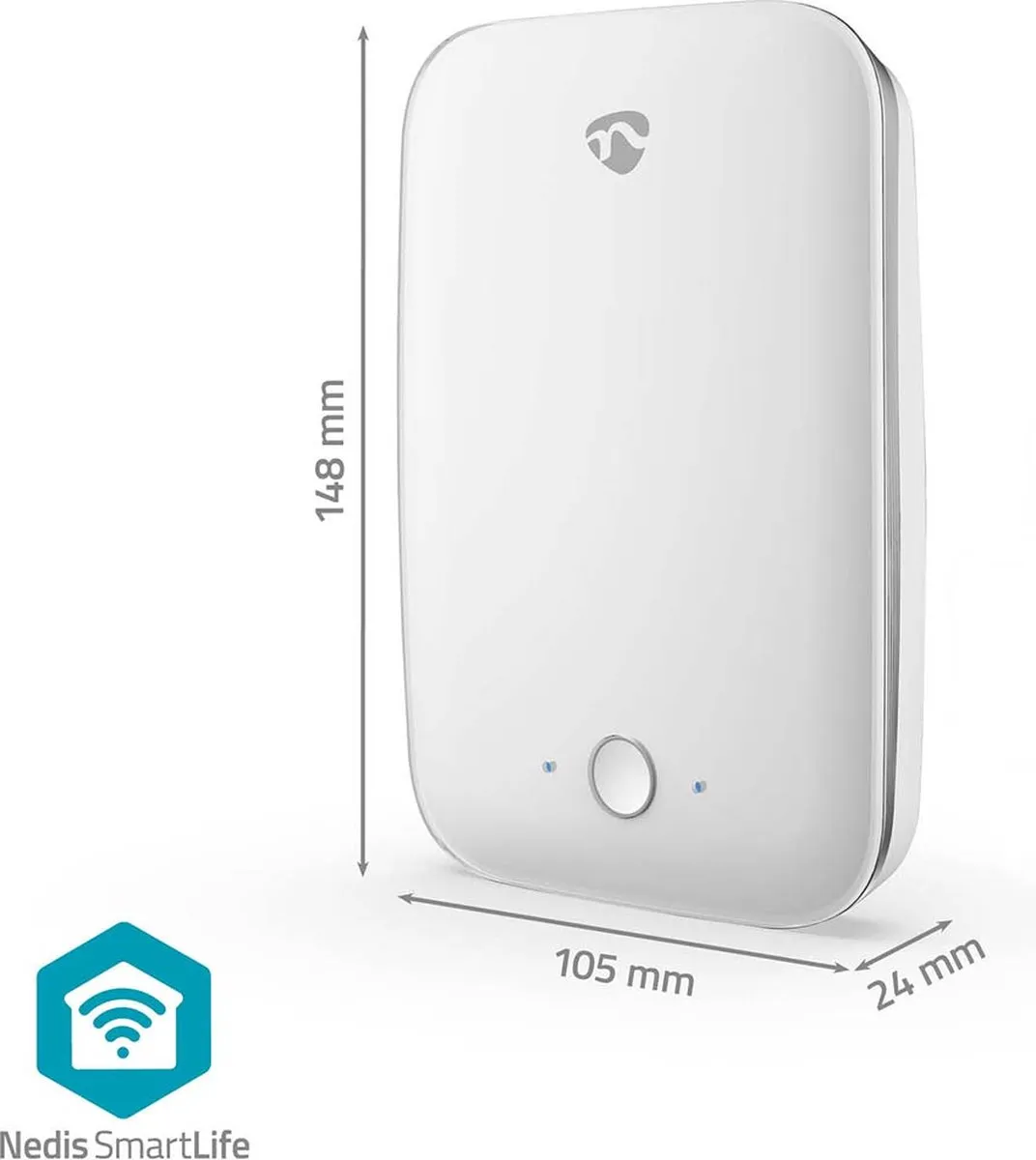 Nedis Valdetector Wi-Fi - 7m Bereik - IP54 - Wit