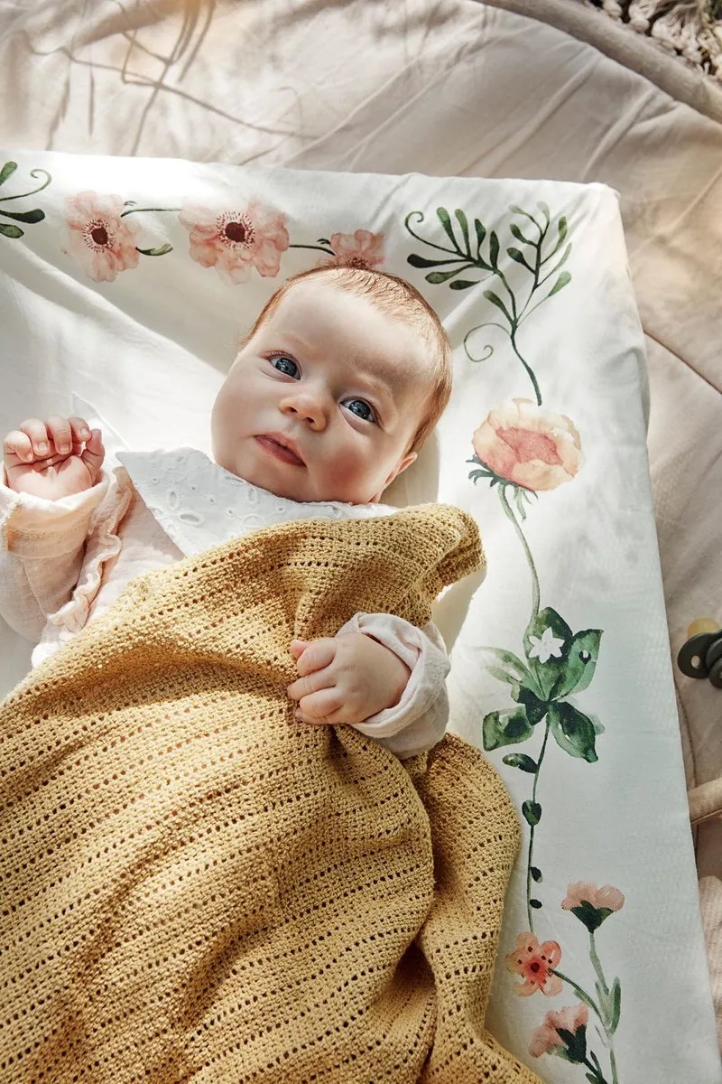Elodie Cellular Baby Dekentje Gold 75x100cm